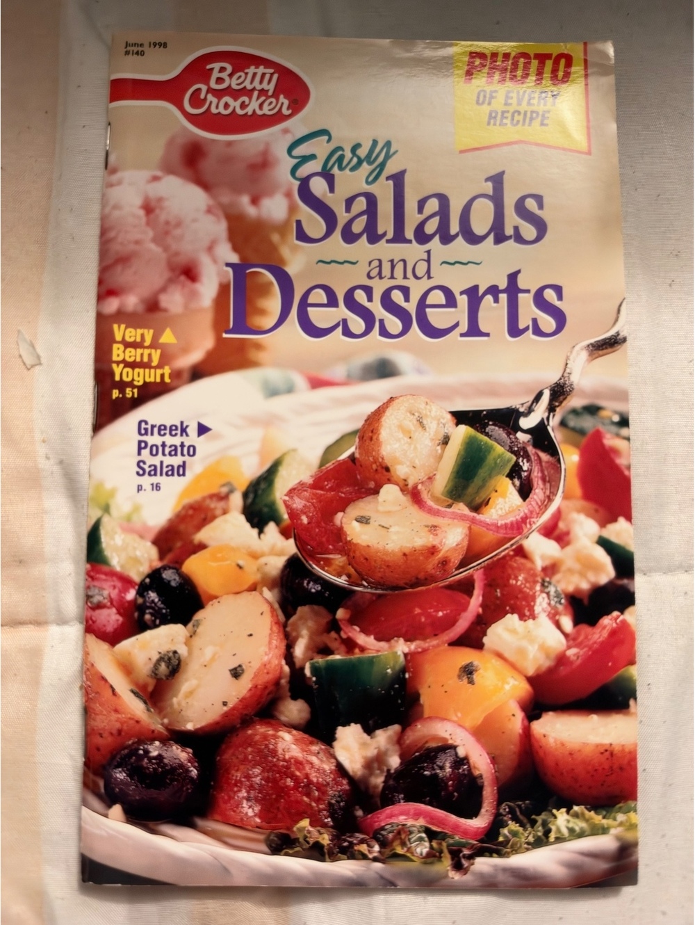 Betty Crocker Easy Salads and Desserts Magazine June 1996
